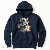 Snow Leopard Animal Retro Style Graphic Tees for Hoodie thumb 0