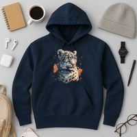 Snow Leopard Animal Retro Style Graphic Tees for Hoodie thumb 3