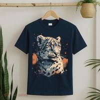 Snow Leopard Animal Retro Style Graphic Tees for T-Shirt thumb 2