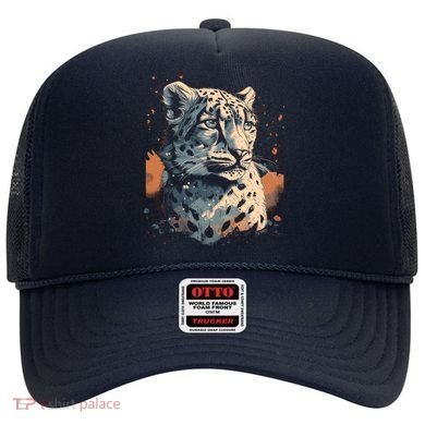 Snow Leopard Animal Retro Style Graphic Tees for Hat