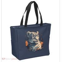 Snow Leopard Animal Retro Style Graphic Tees for Tote Bag thumb 2