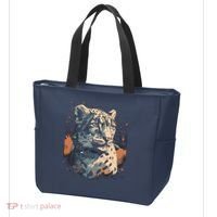 Snow Leopard Animal Retro Style Graphic Tees for Tote Bag thumb 3