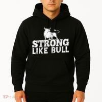 Strong Like A Bull Powerlifting Bodybuilding Hoodie thumb 2