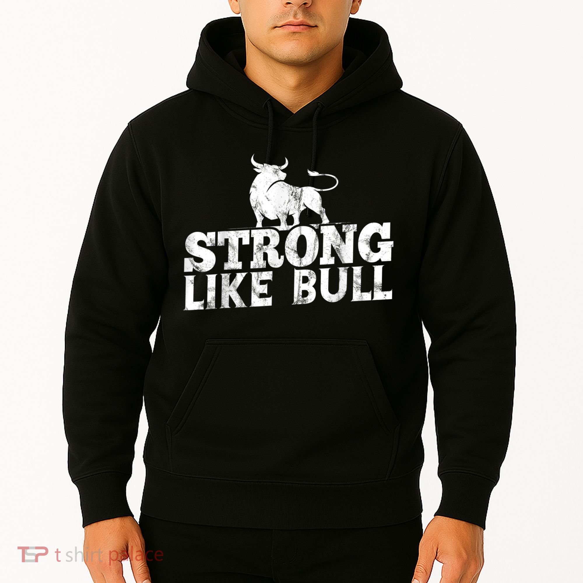 Strong Like A Bull Powerlifting Bodybuilding Hoodie