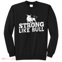 Strong Like A Bull Powerlifting Bodybuilding Sweatshirt thumb 0