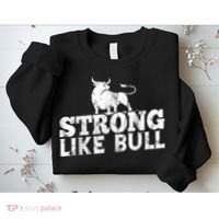 Strong Like A Bull Powerlifting Bodybuilding Sweatshirt thumb 2