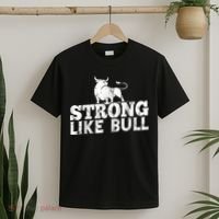 Strong Like A Bull Powerlifting Bodybuilding T-Shirt thumb 2