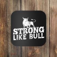 Strong Like A Bull Powerlifting Bodybuilding Coaster thumb 0