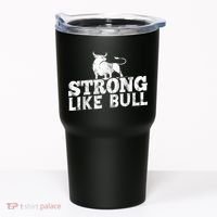 Strong Like A Bull Powerlifting Bodybuilding Tumbler thumb 0