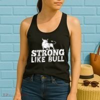 Strong Like A Bull Powerlifting Bodybuilding Women's Tank Top thumb 2