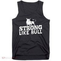 Strong Like A Bull Powerlifting Bodybuilding Tank Top thumb 0