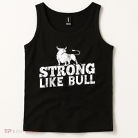 Strong Like A Bull Powerlifting Bodybuilding Tank Top thumb 2