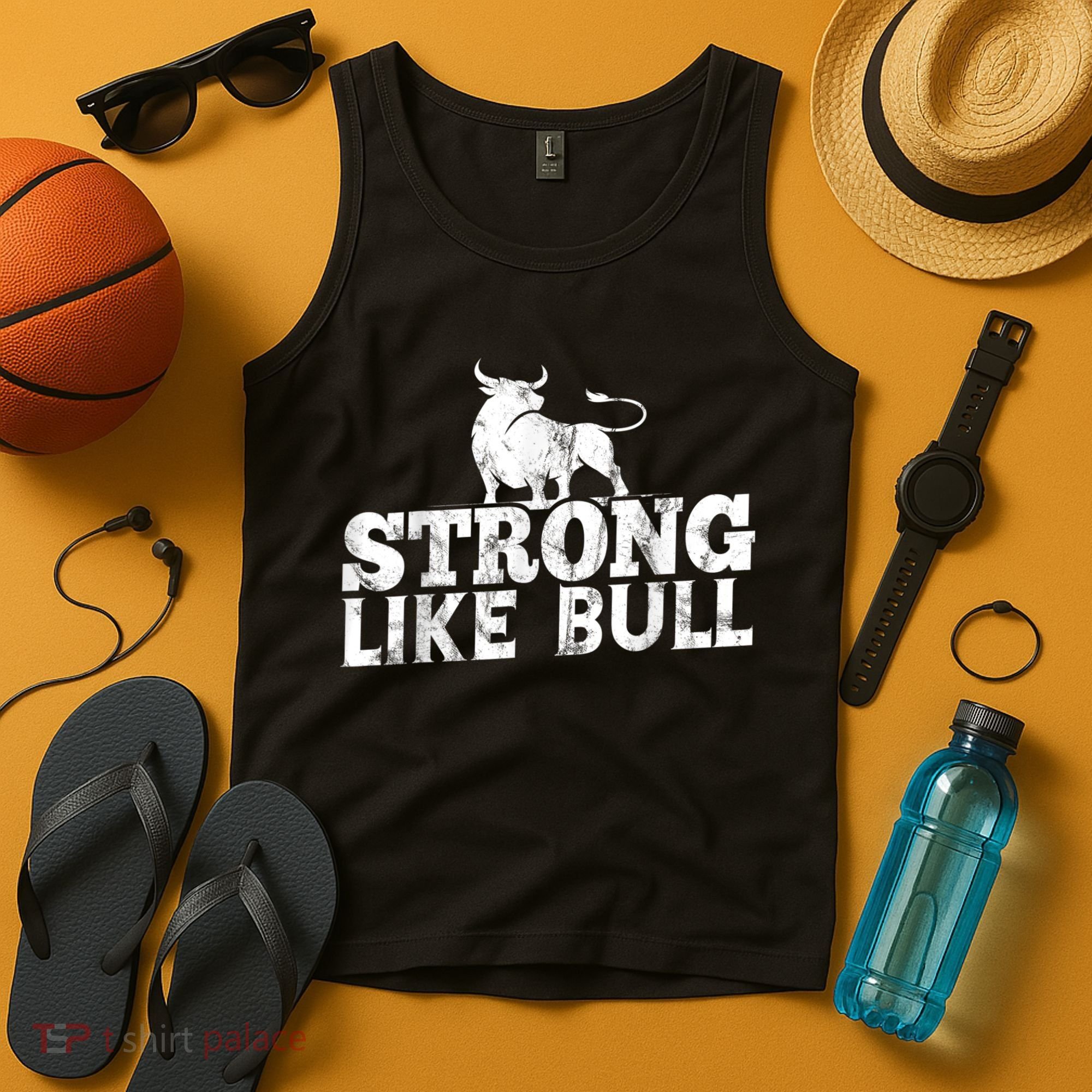 Strong Like A Bull Powerlifting Bodybuilding Tank Top