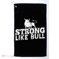 Strong Like A Bull Powerlifting Bodybuilding Golf Towel thumb 0