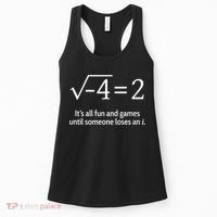 Someone Loses An I: Funny Math Short Sleeve Women's Tank Top thumb 0