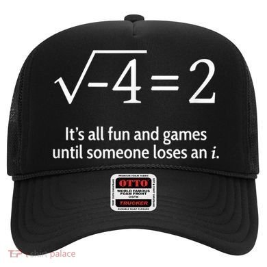 Someone Loses An I: Funny Math Short Sleeve Hat