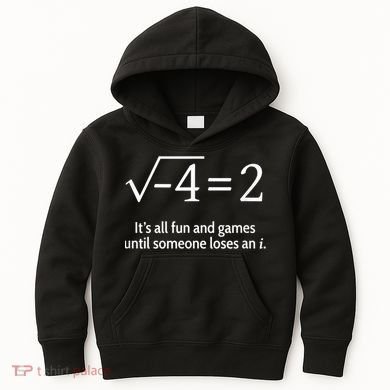 Someone Loses An I: Funny Math Short Sleeve Kids Hoodie