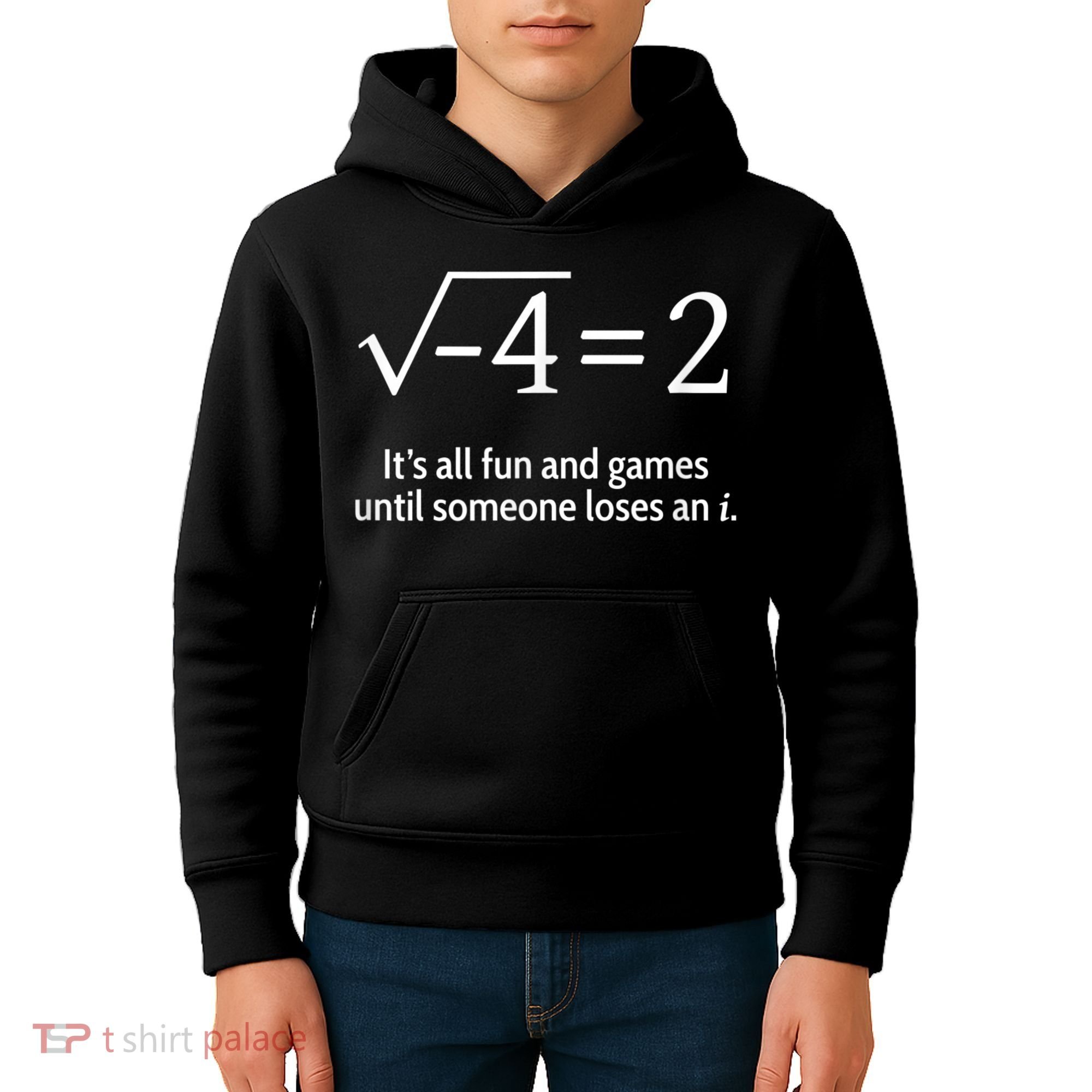 Someone Loses An I: Funny Math Short Sleeve Kids Hoodie