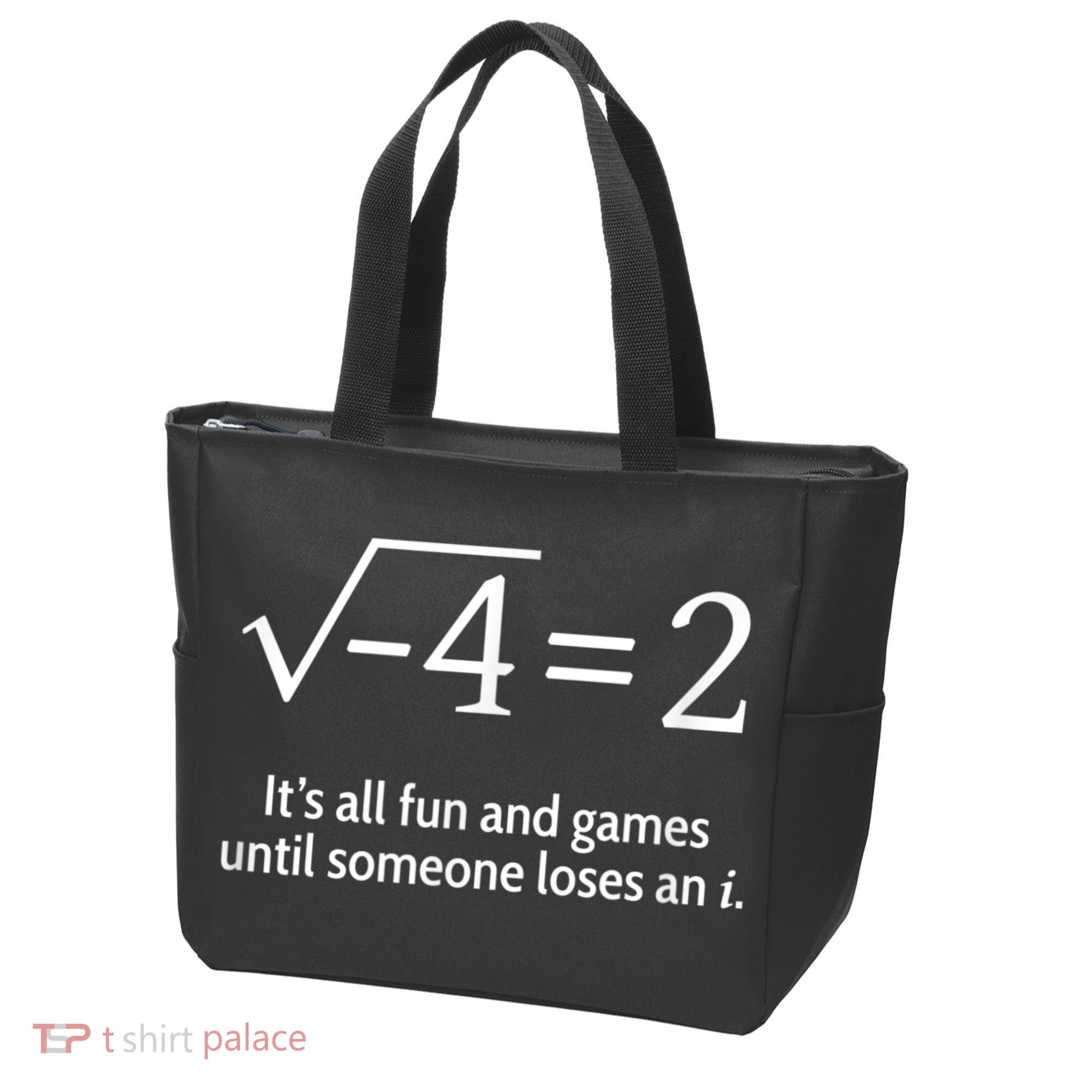 Someone Loses An I: Funny Math Short Sleeve Tote Bag