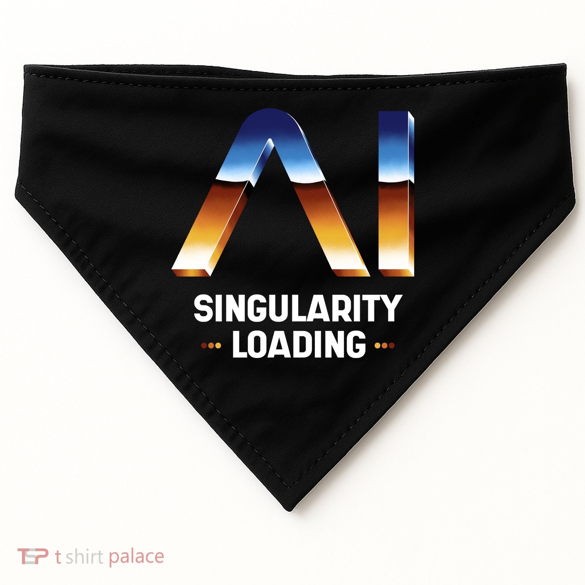 Singularity Loading AI Artificial Intelligence USA-Made Doggie Bandana