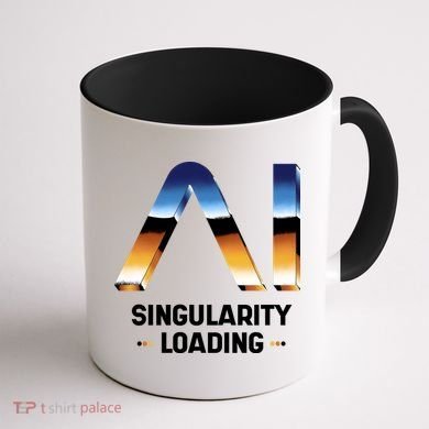 Singularity Loading AI Artificial Intelligence Coffee Mug back