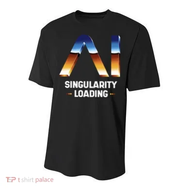 Singularity Loading AI Artificial Intelligence Youth Performance Sprint T-Shirt