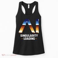 Singularity Loading AI Artificial Intelligence Women's Tank Top thumb 0