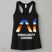 Singularity Loading AI Artificial Intelligence Women's Tank Top thumb 3