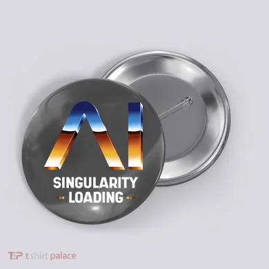 Singularity Loading AI Artificial Intelligence Button