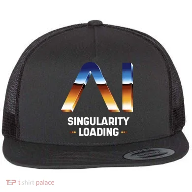 Singularity Loading AI Artificial Intelligence Flat Bill Trucker Hat