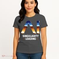 Singularity Loading AI Artificial Intelligence Women's T-Shirt thumb 4