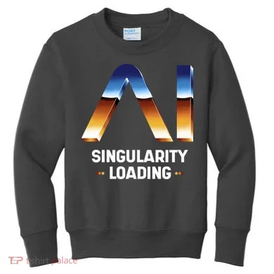 Singularity Loading AI Artificial Intelligence Kids Sweatshirt
