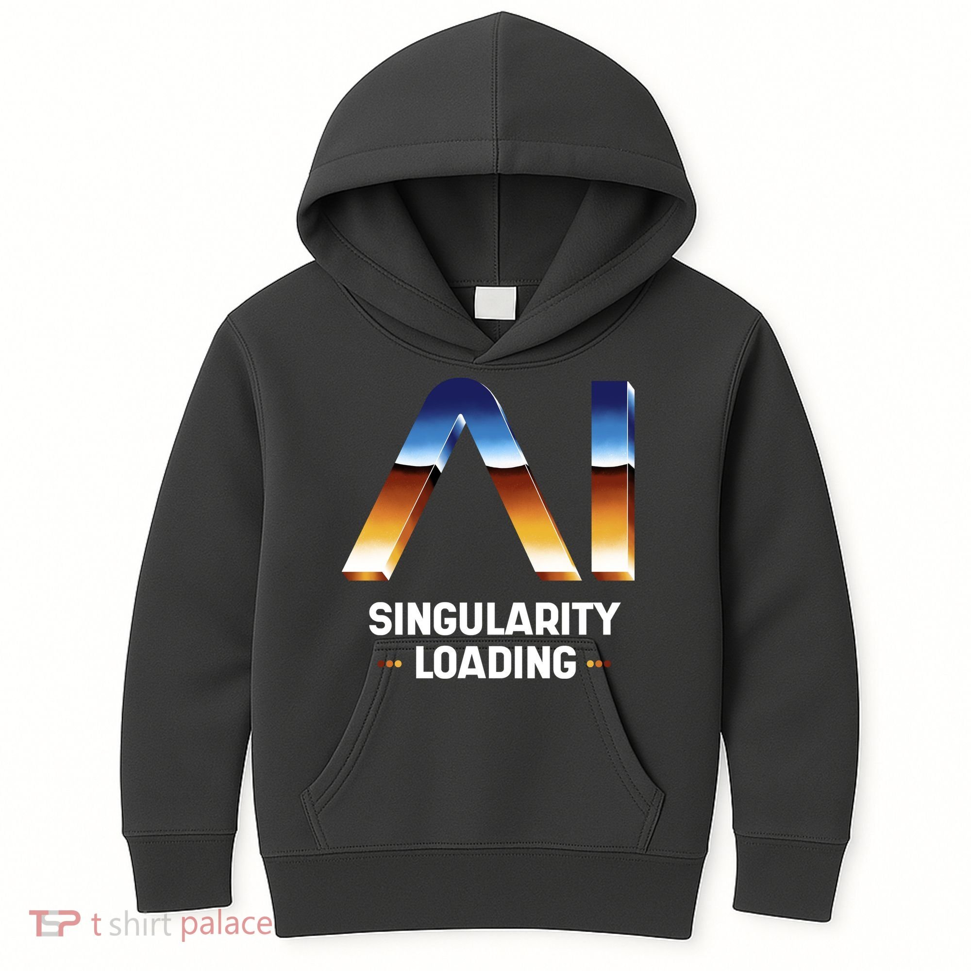 Singularity Loading AI Artificial Intelligence Kids Hoodie