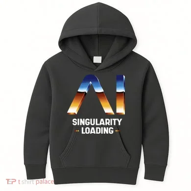 Singularity Loading AI Artificial Intelligence Kids Hoodie