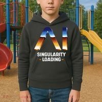 Singularity Loading AI Artificial Intelligence Kids Hoodie thumb 2