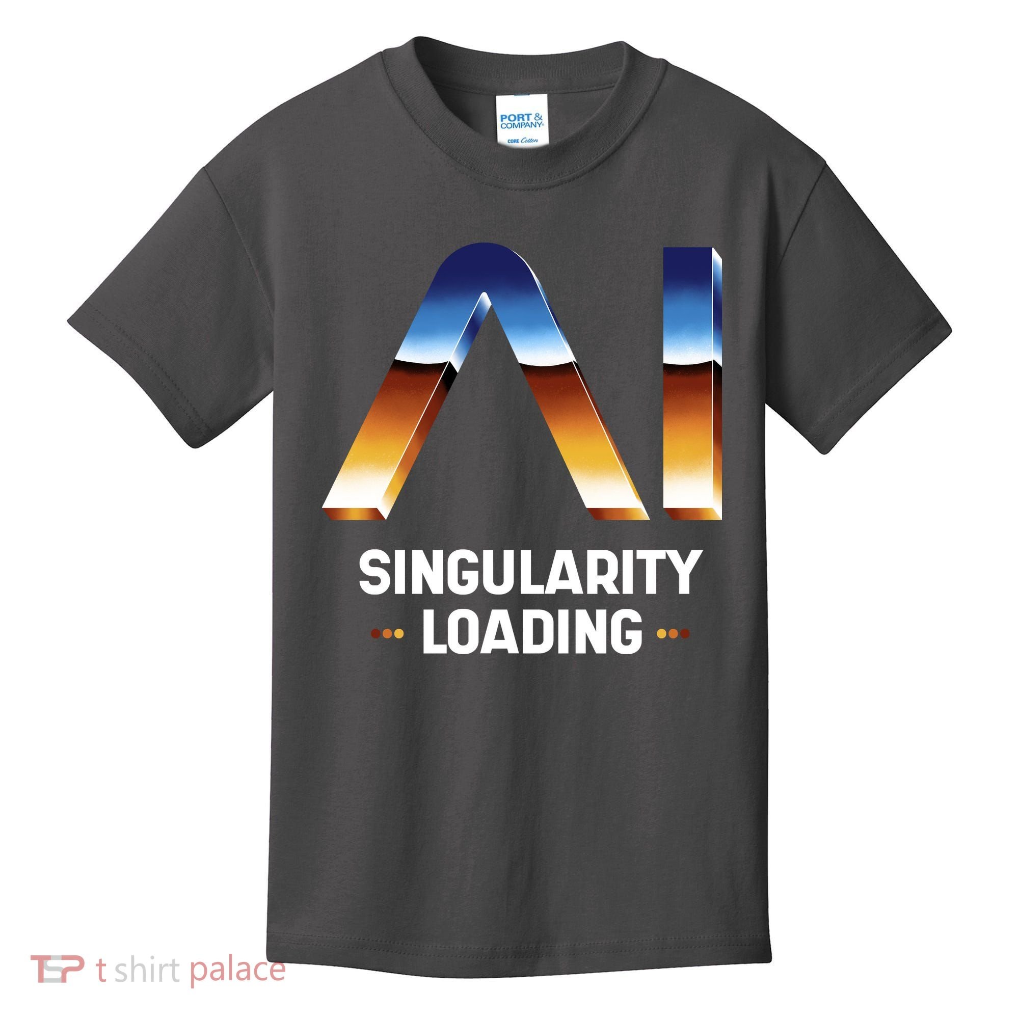 Singularity Loading AI Artificial Intelligence Kids T-Shirt