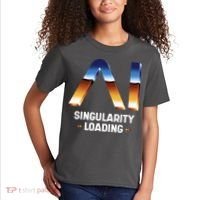 Singularity Loading AI Artificial Intelligence Kids T-Shirt thumb 2