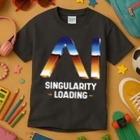 Singularity Loading AI Artificial Intelligence Kids T-Shirt thumb 3