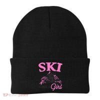 Ski Like A Skiers Winter Sports Mountains Ski Lover Gift Beanie thumb 0