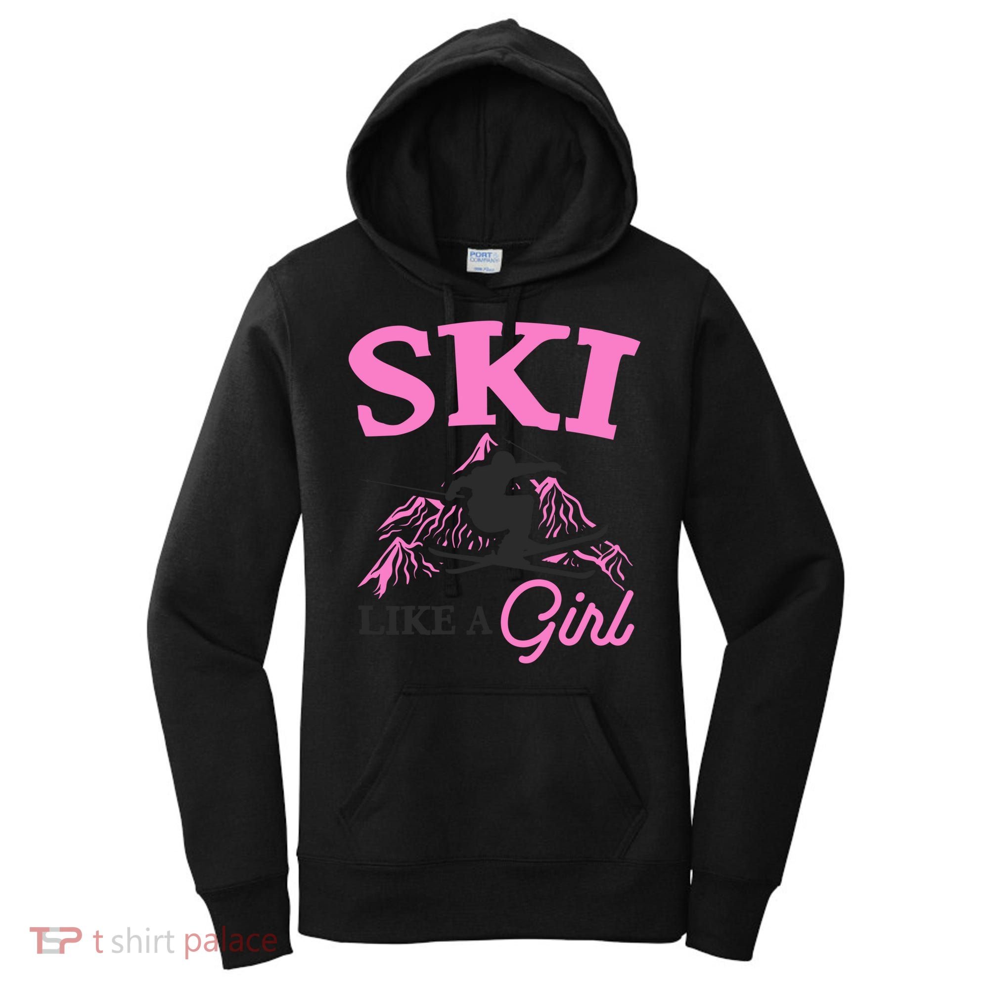 Ski Like A Skiers Winter Sports Mountains Ski Lover Gift Women's Hoodie