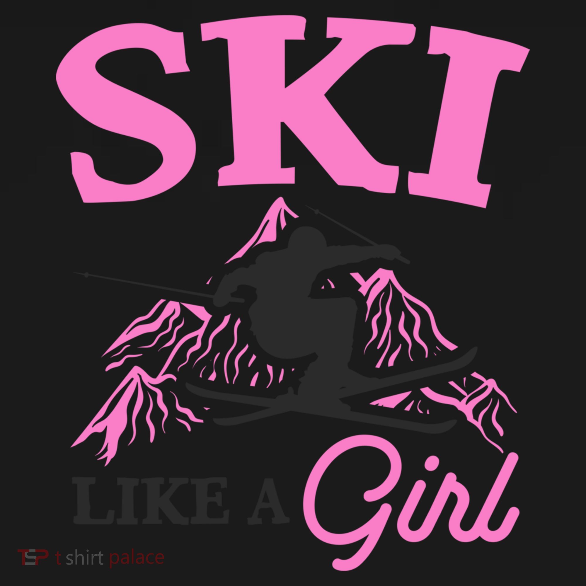 Ski Like A Skiers Winter Sports Mountains Ski Lover Gift Women's Hoodie