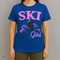 Ski Like A Skiers Winter Sports Mountains Ski Lover Gift T-Shirt thumb 4