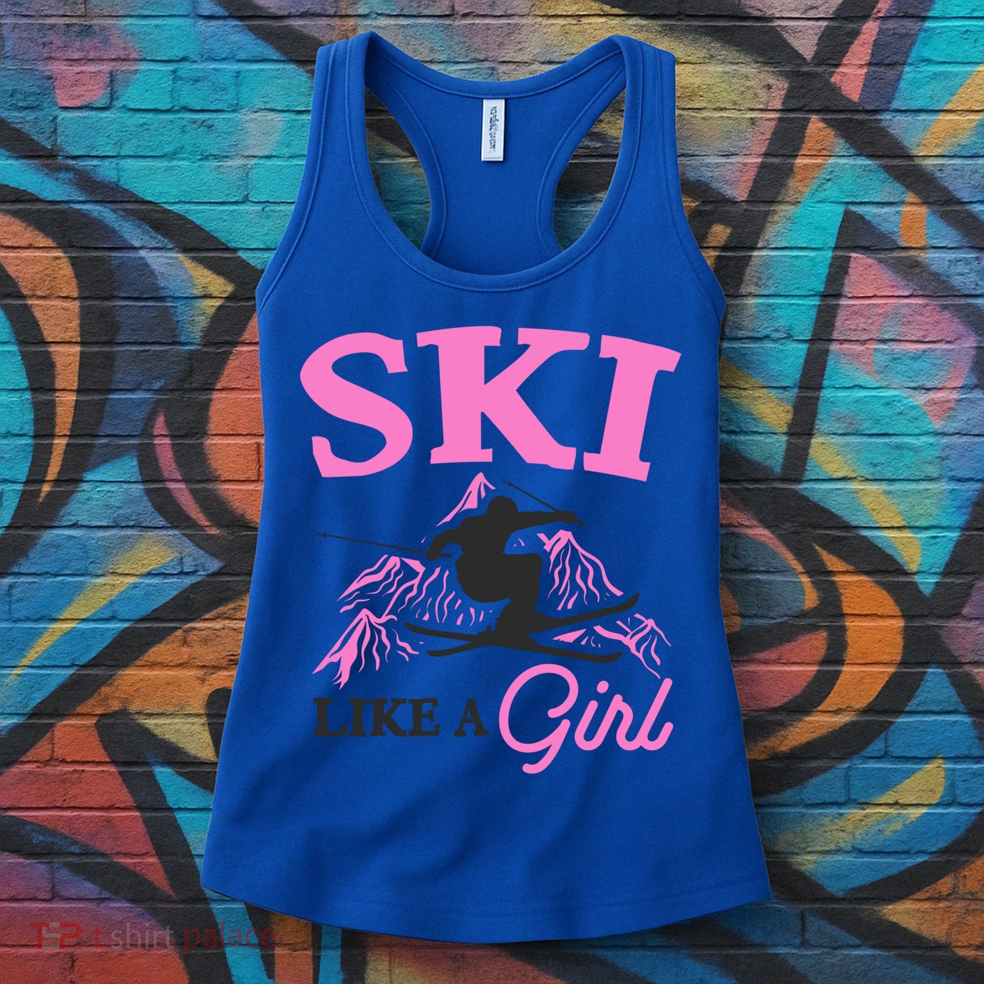 Ski Like A Skiers Winter Sports Mountains Ski Lover Gift Women's Tank Top