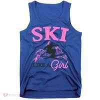 Ski Like A Skiers Winter Sports Mountains Ski Lover Gift Tank Top thumb 0