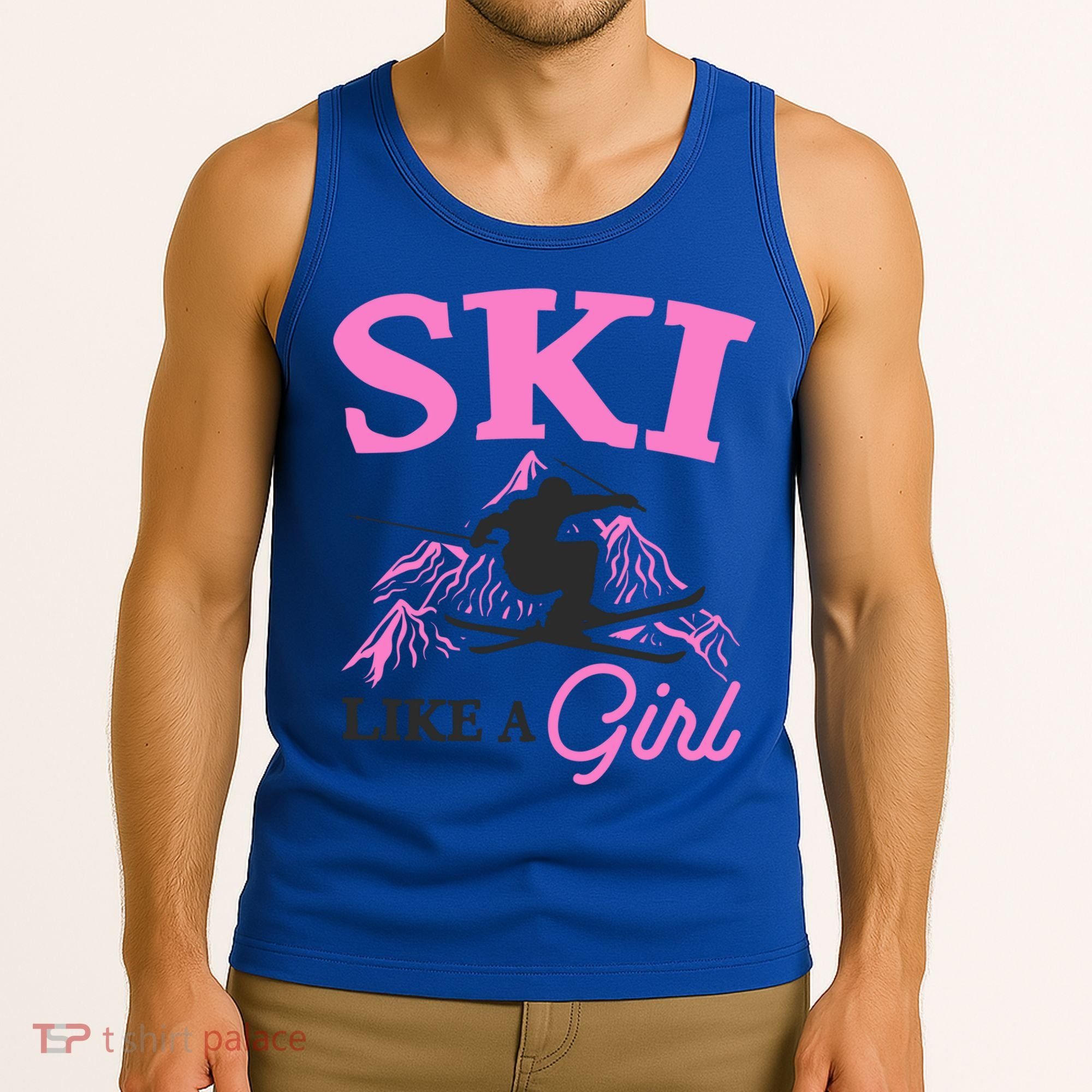Ski Like A Skiers Winter Sports Mountains Ski Lover Gift Tank Top