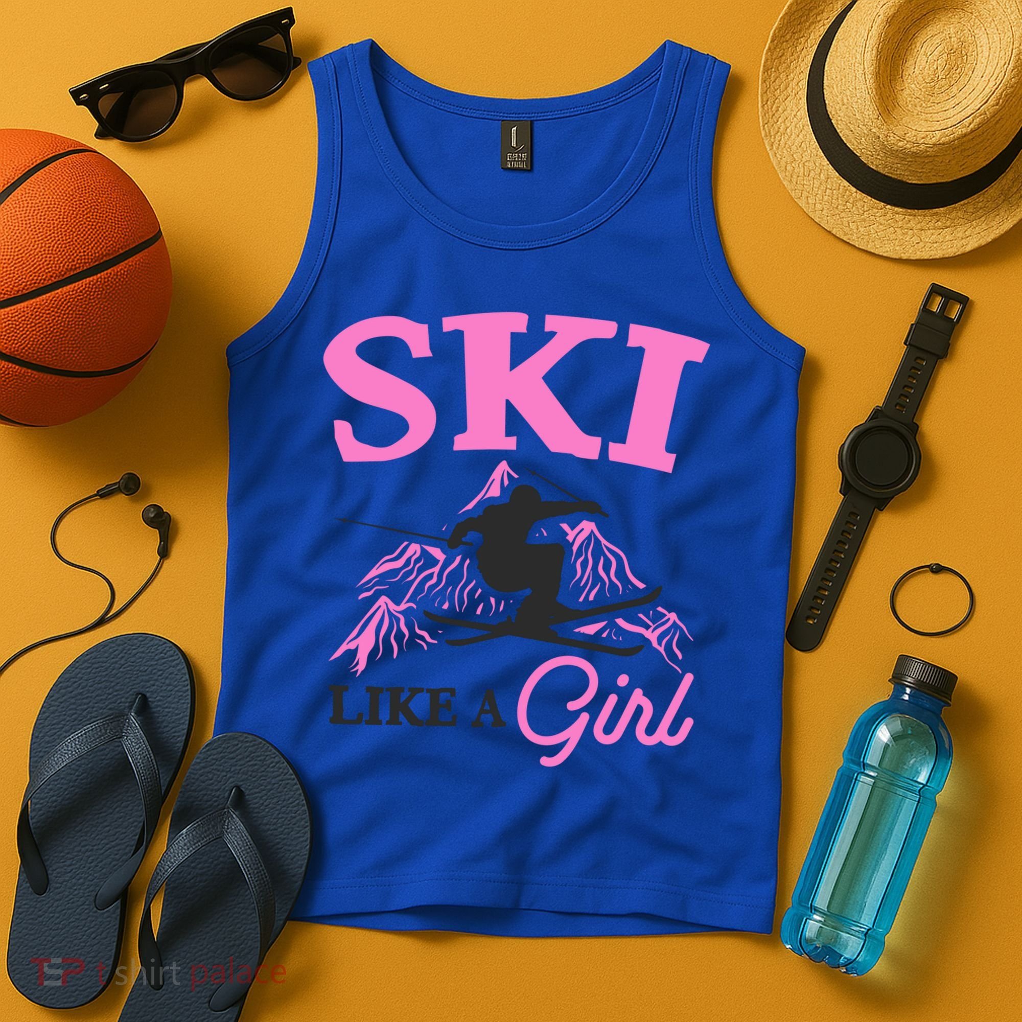Ski Like A Skiers Winter Sports Mountains Ski Lover Gift Tank Top