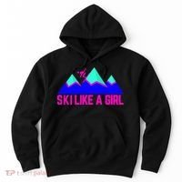Ski Like A Girl Hoodie thumb 0