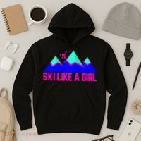 Ski Like A Girl Hoodie thumb 3