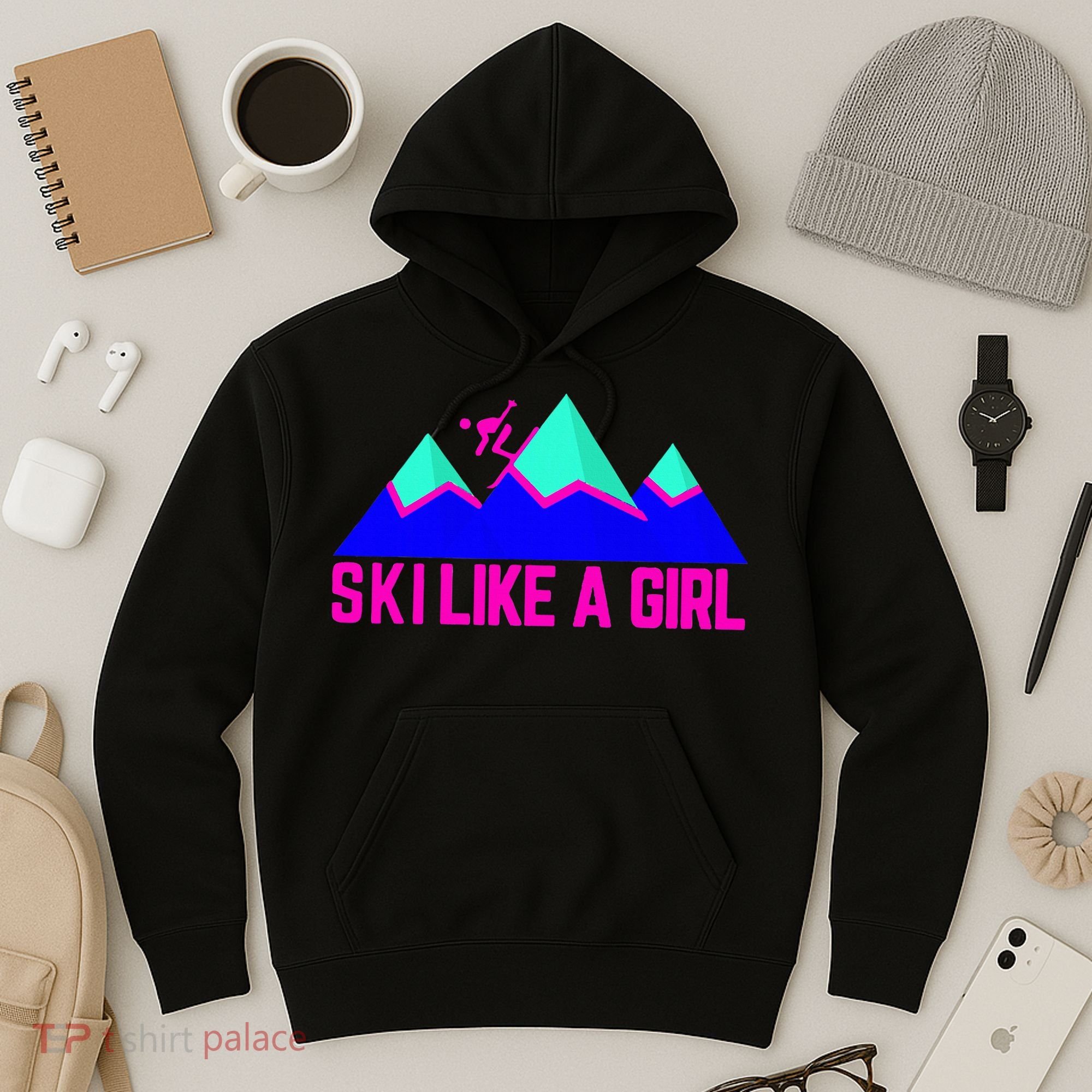 Ski Like A Girl Hoodie