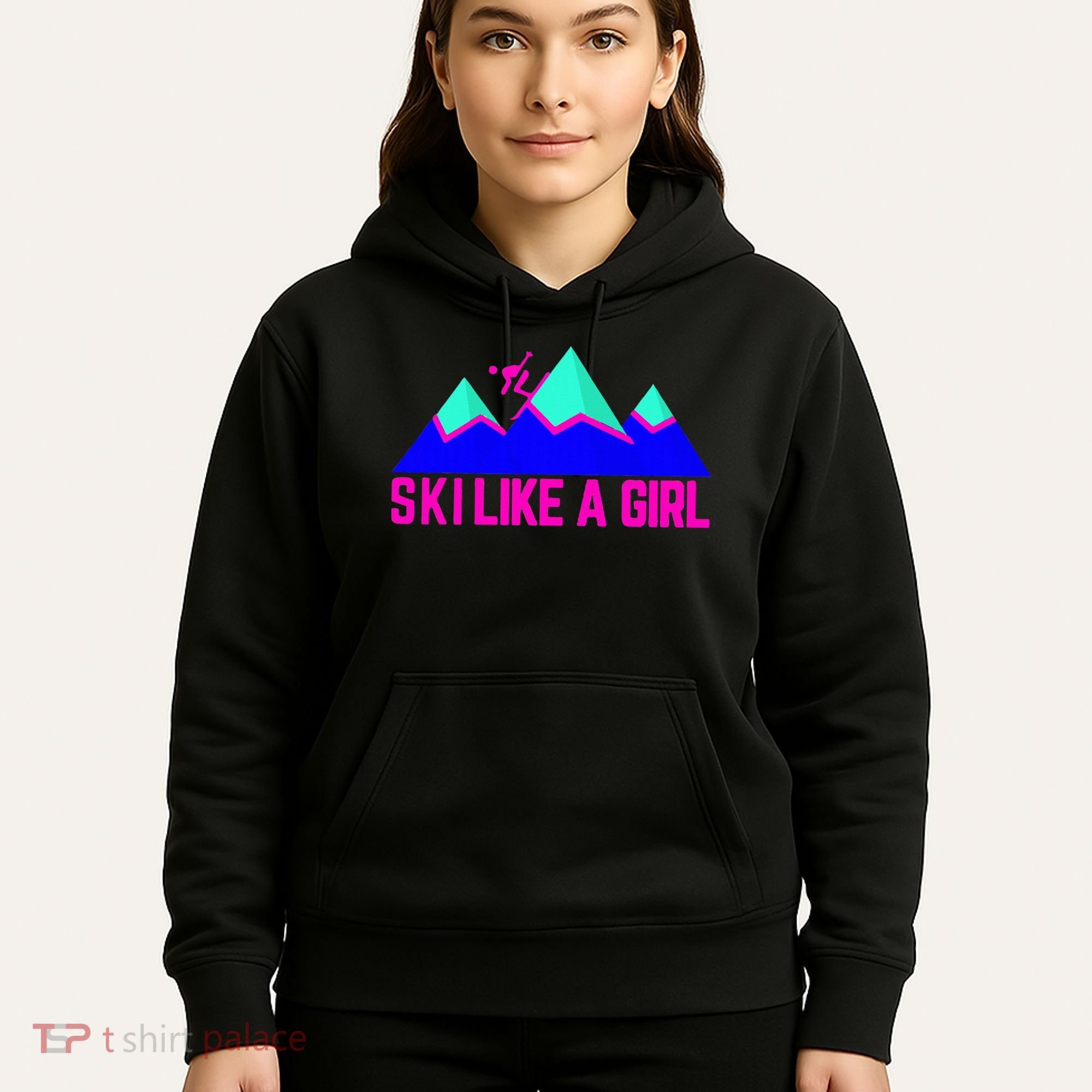 Ski Like A Girl Hoodie